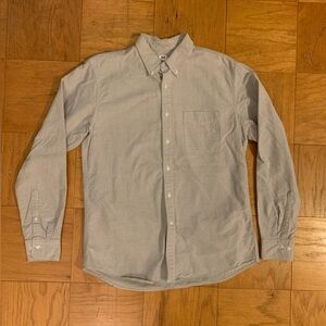 Uniqlo Button Down Oxford Shirt - Light Gray - L